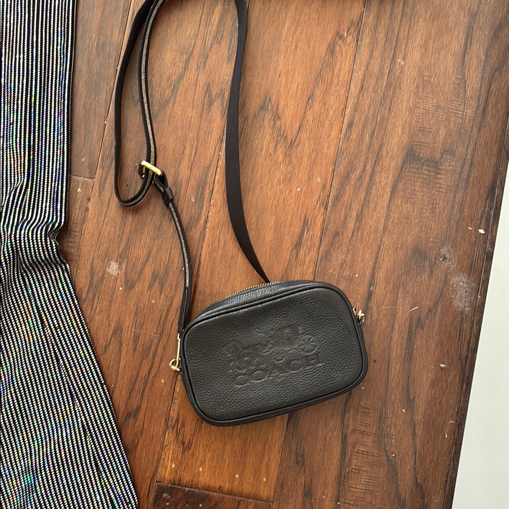 Coach Black Leather Crossbody Bag